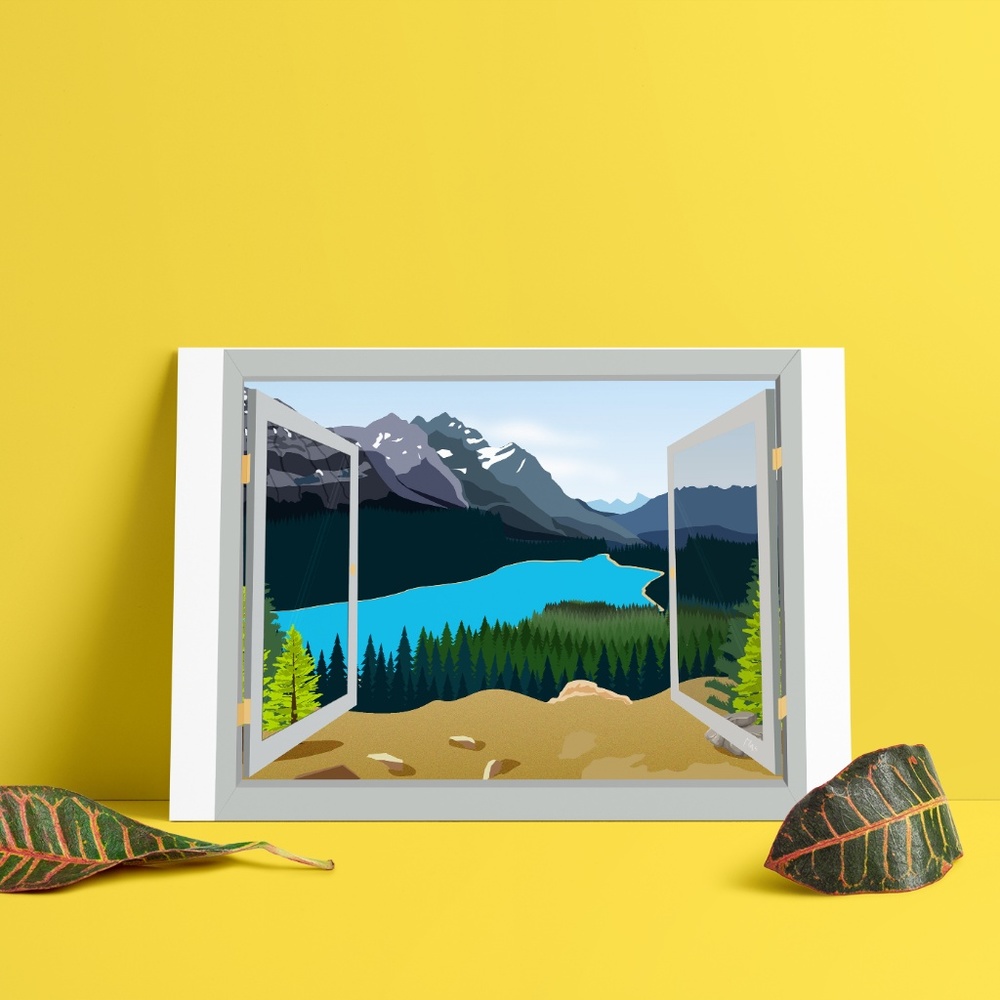 A window to the Rockies